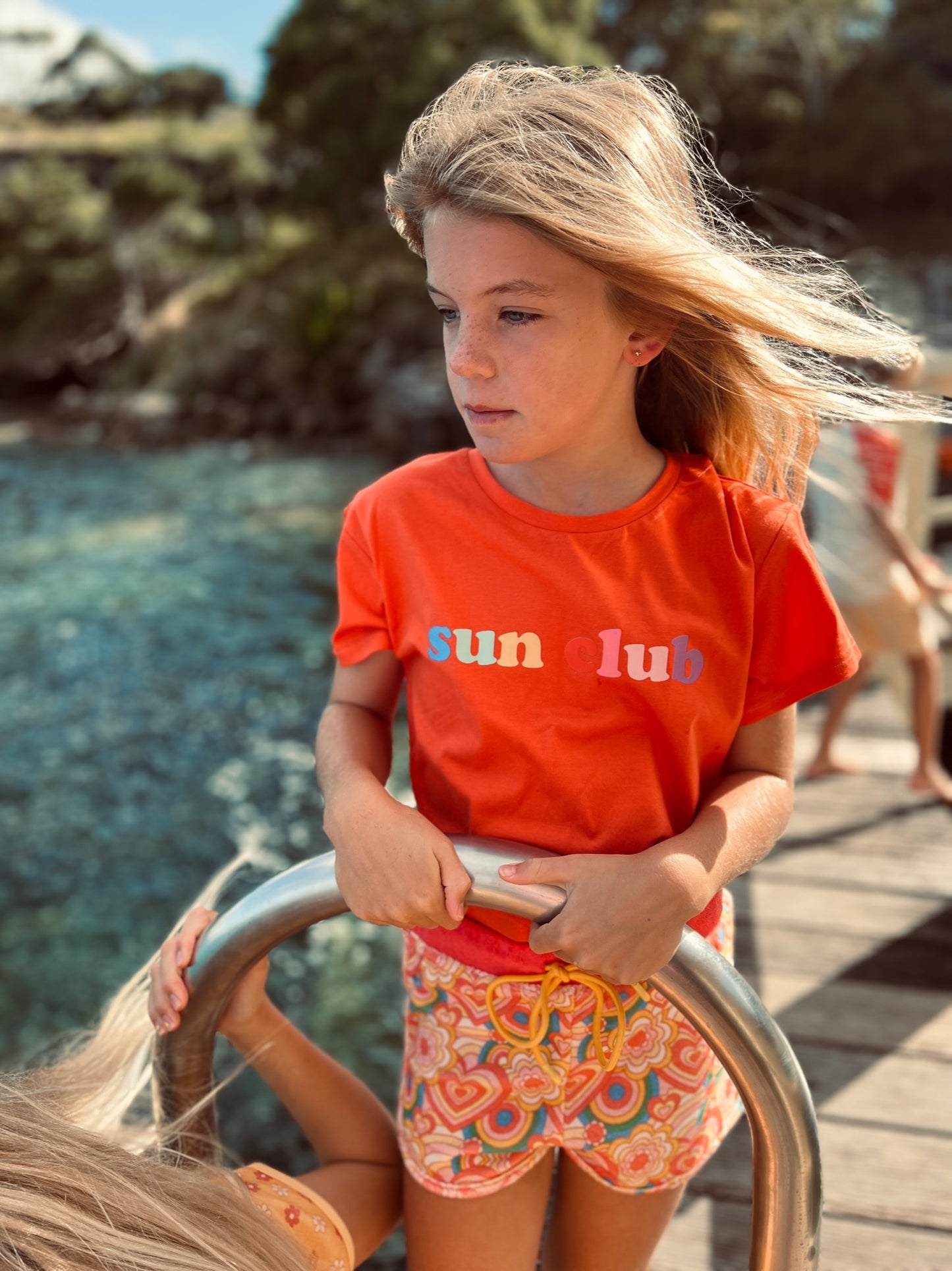 Sunclub Crop Tee - Red