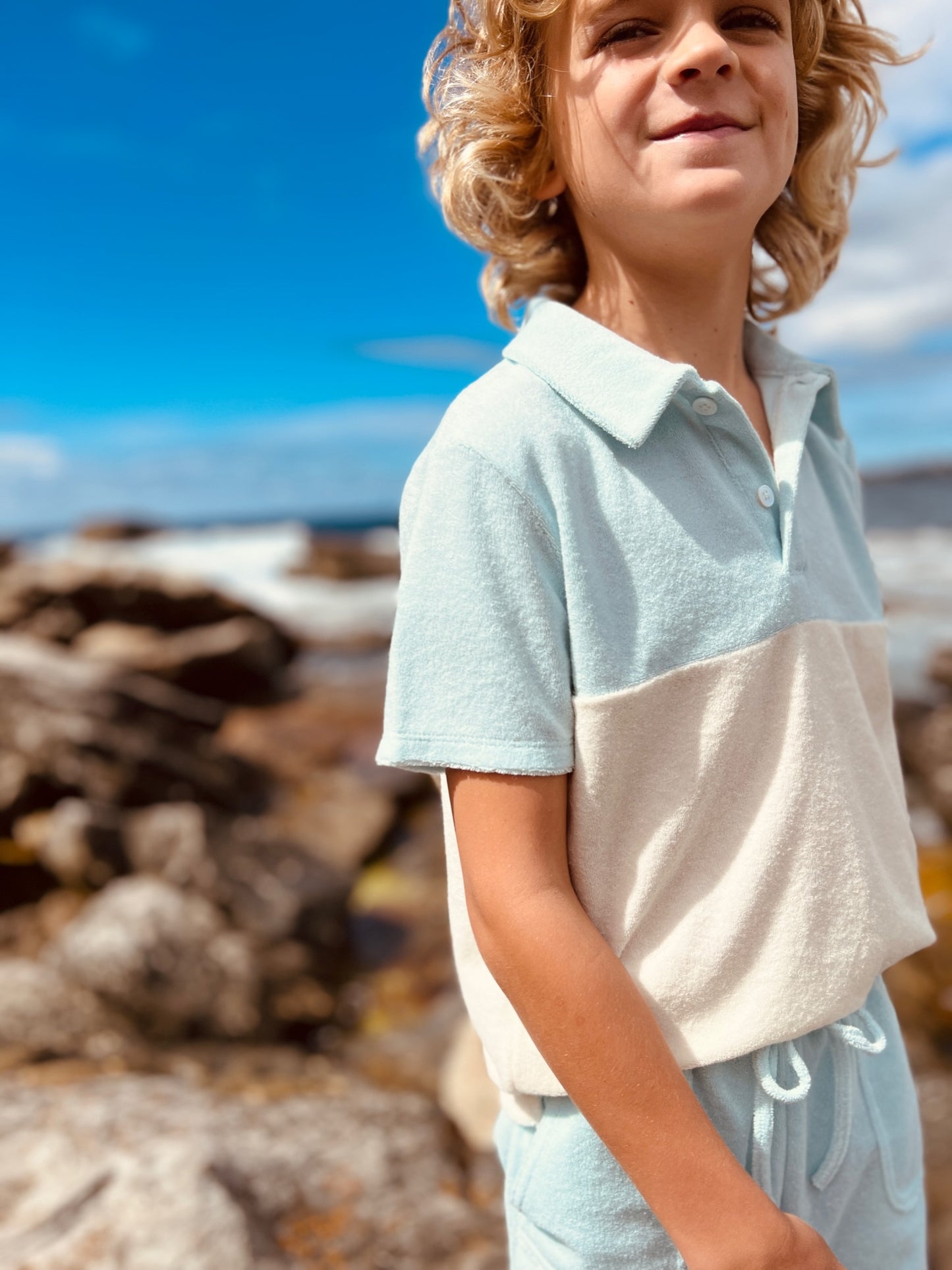 Terry Nice Polo - Sky