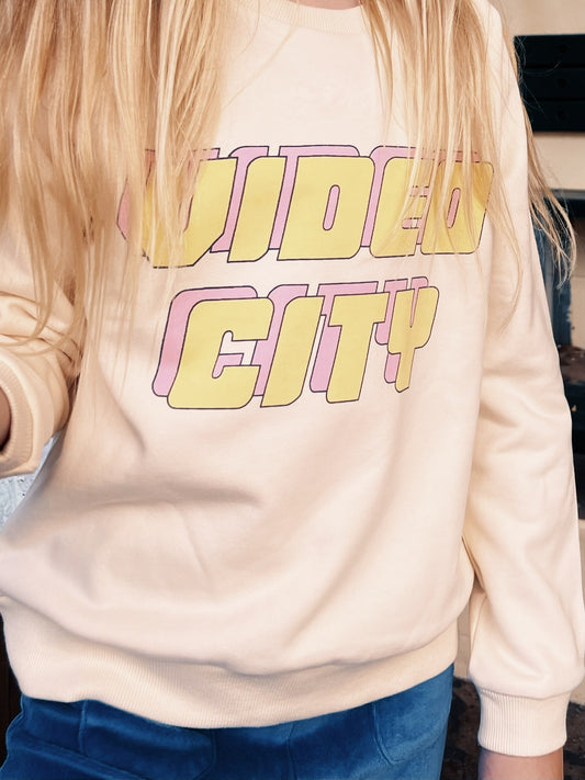 Video City Sweater-Cream