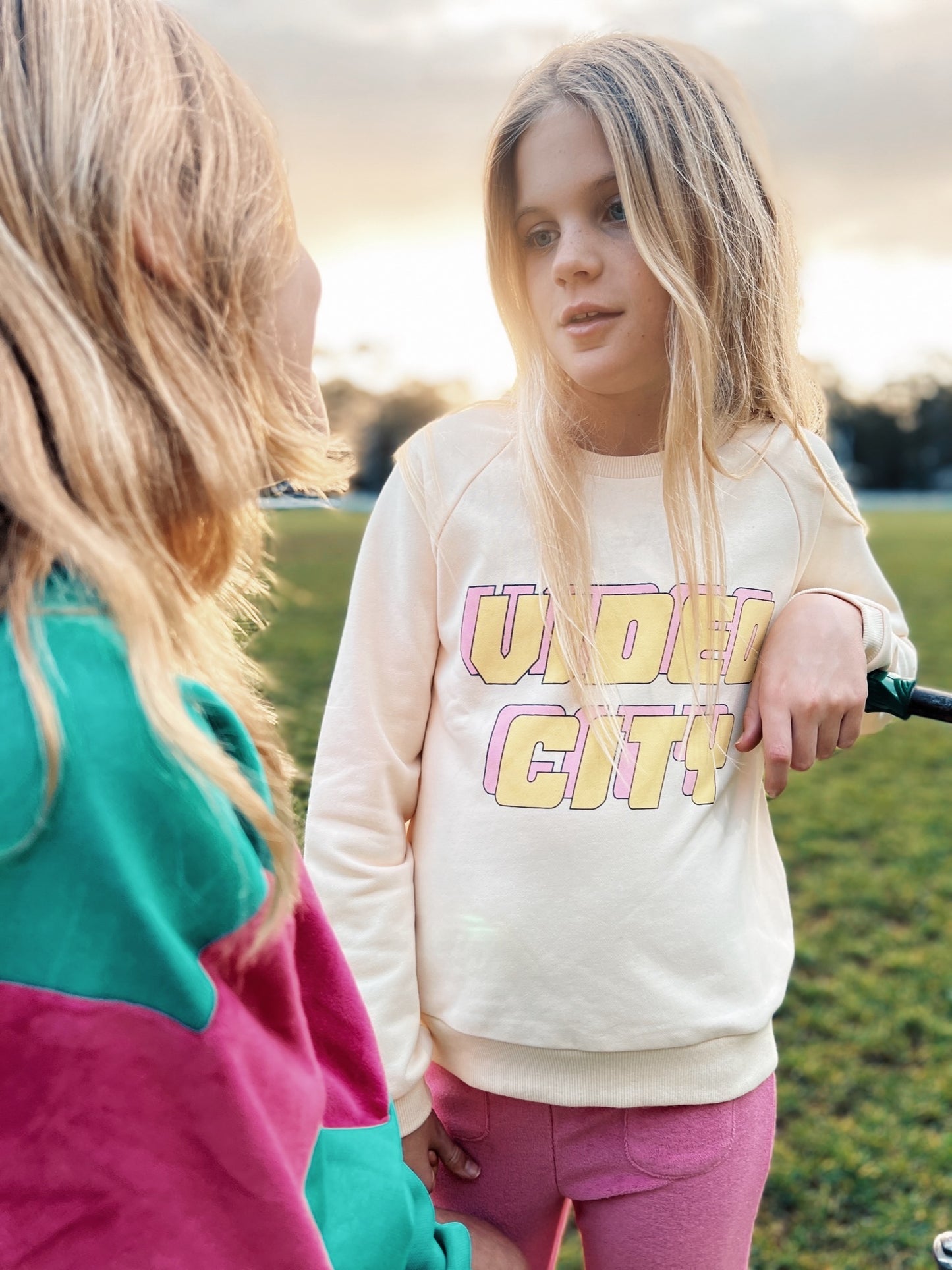 Video City Sweater-Cream