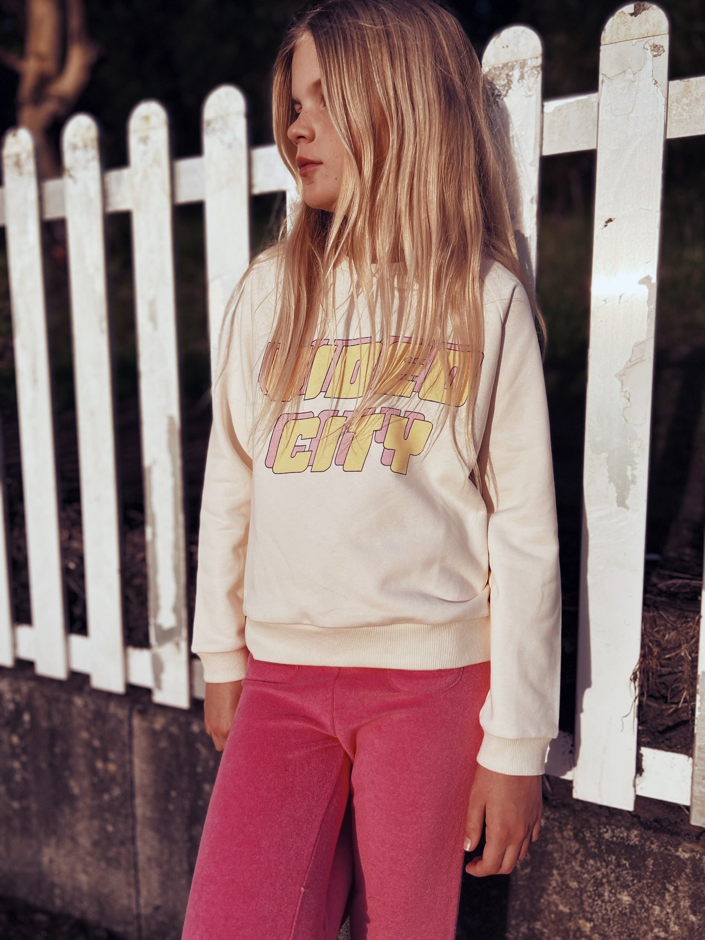 Video City Sweater-Cream