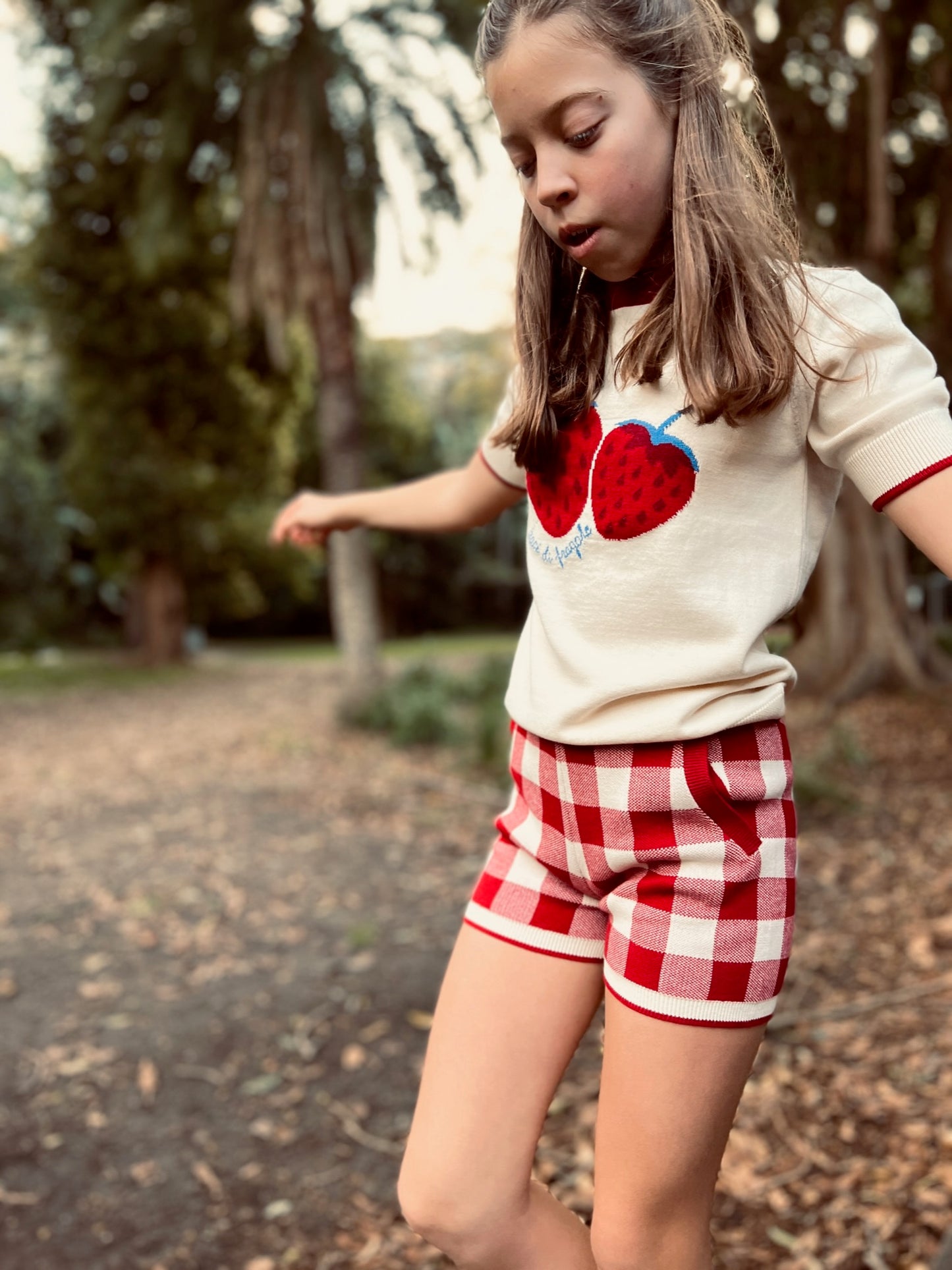 Knit Shorts - Check