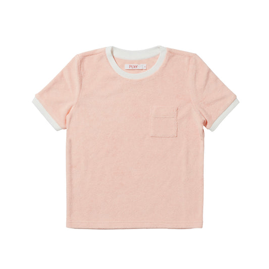 TERRY TEE - PEACHY PINK - PLAYetc