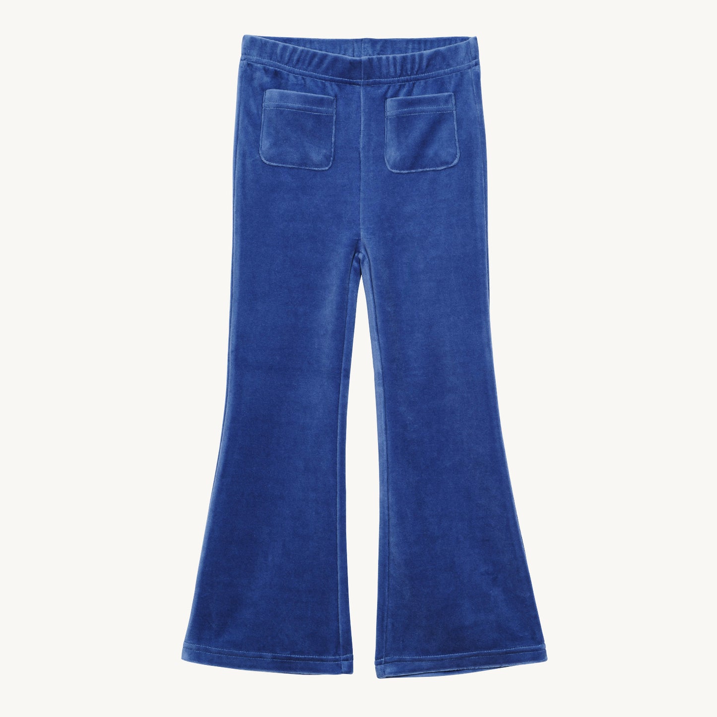 Velour Flares - Denim Blue