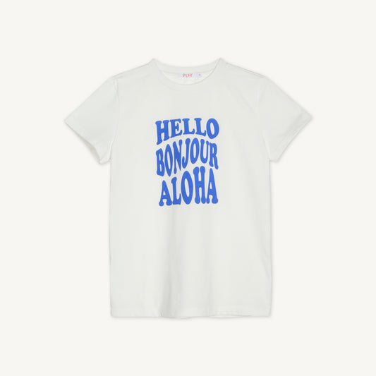 Hello Tee - Blue