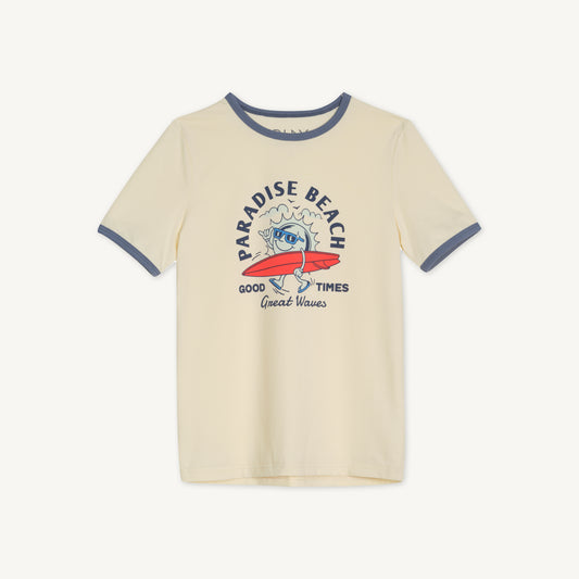 Paradise Beach Ringer Tee