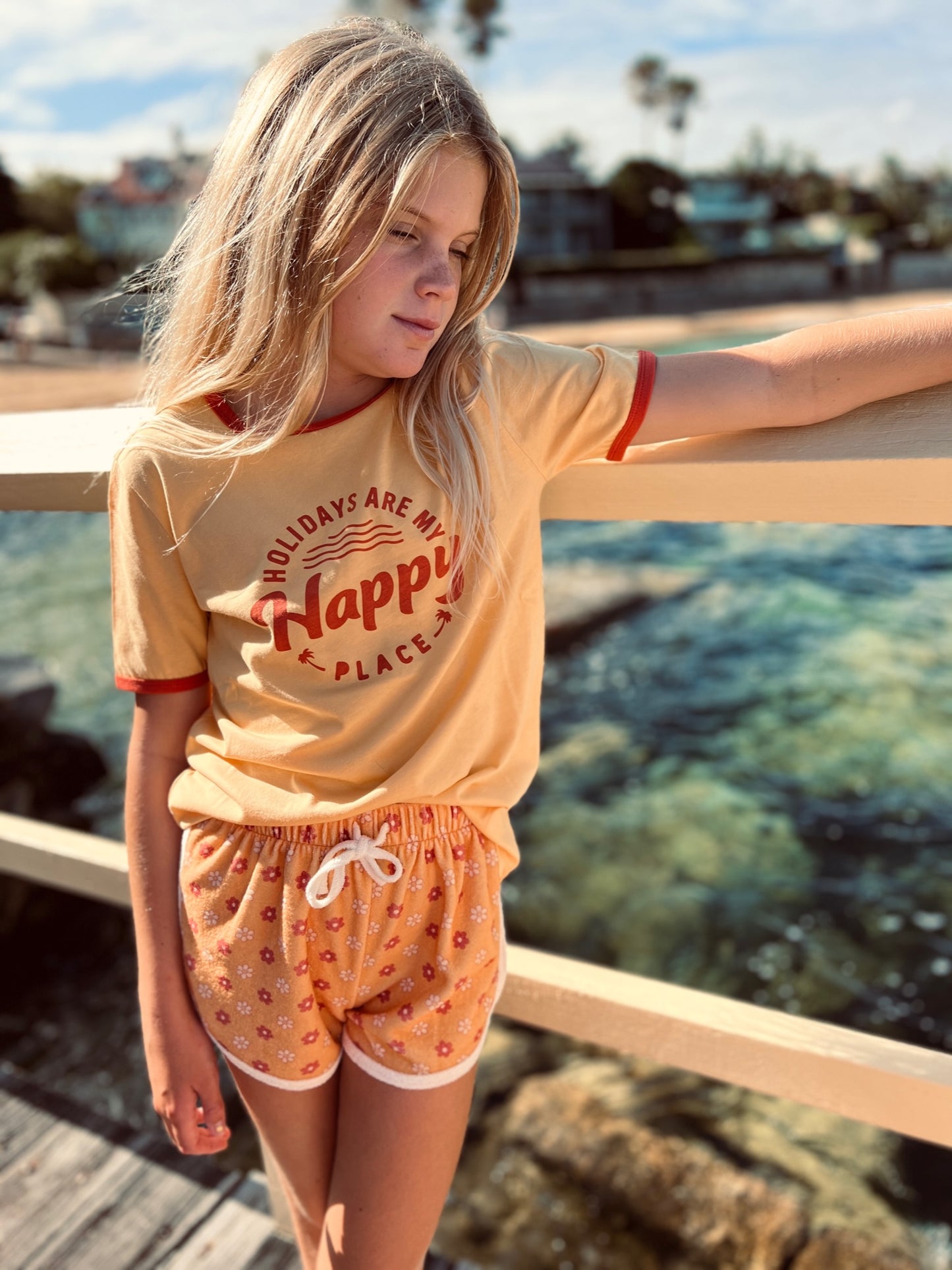 Happy Place Ringer Tee