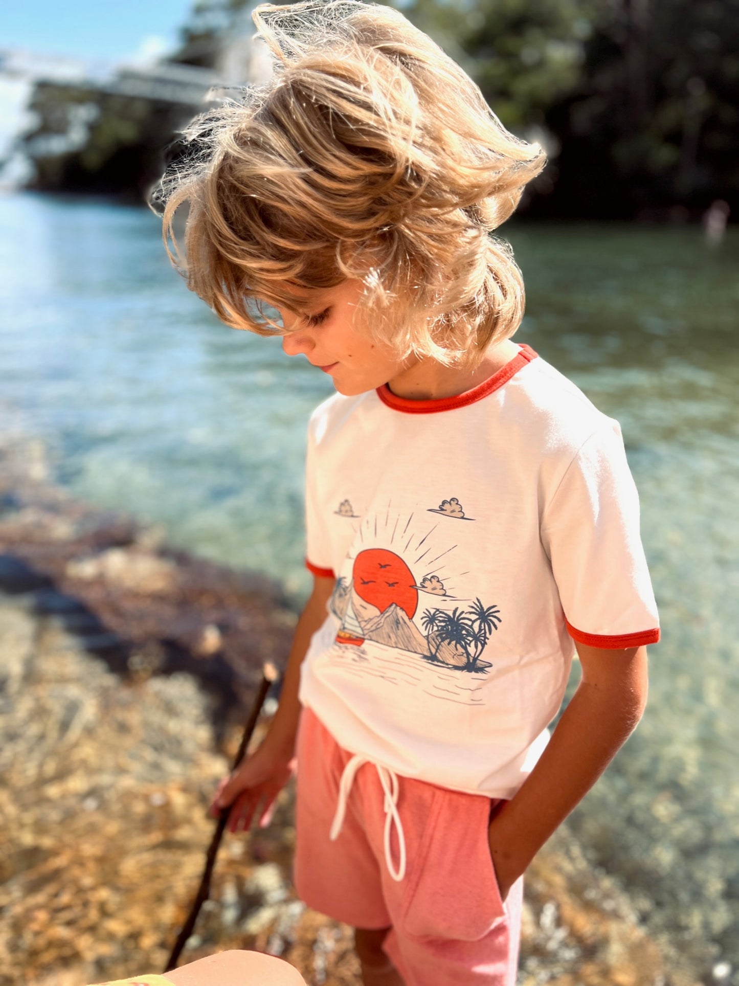 Island Time Ringer Tee