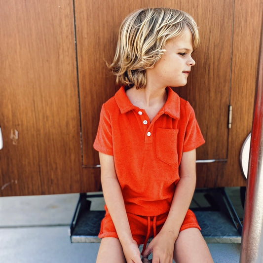 TERRY FUN POLO - RED