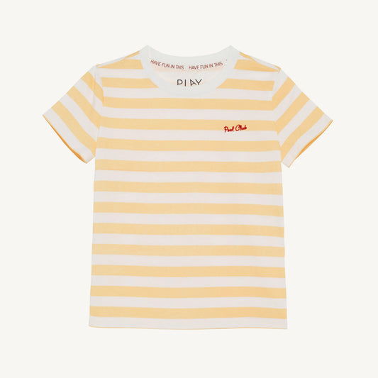 Pool Club - Yellow & White Stripe