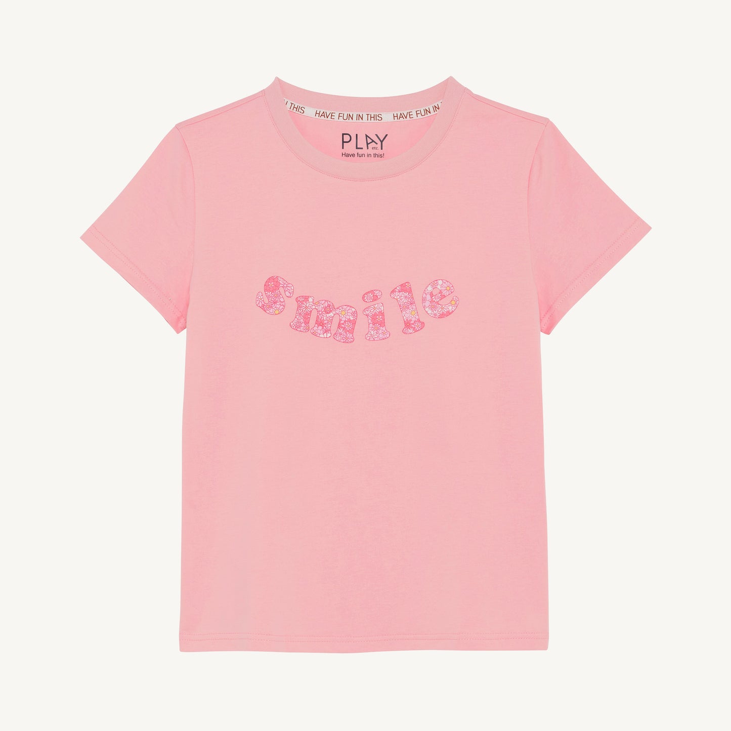 Smile Tee - Pink Floral