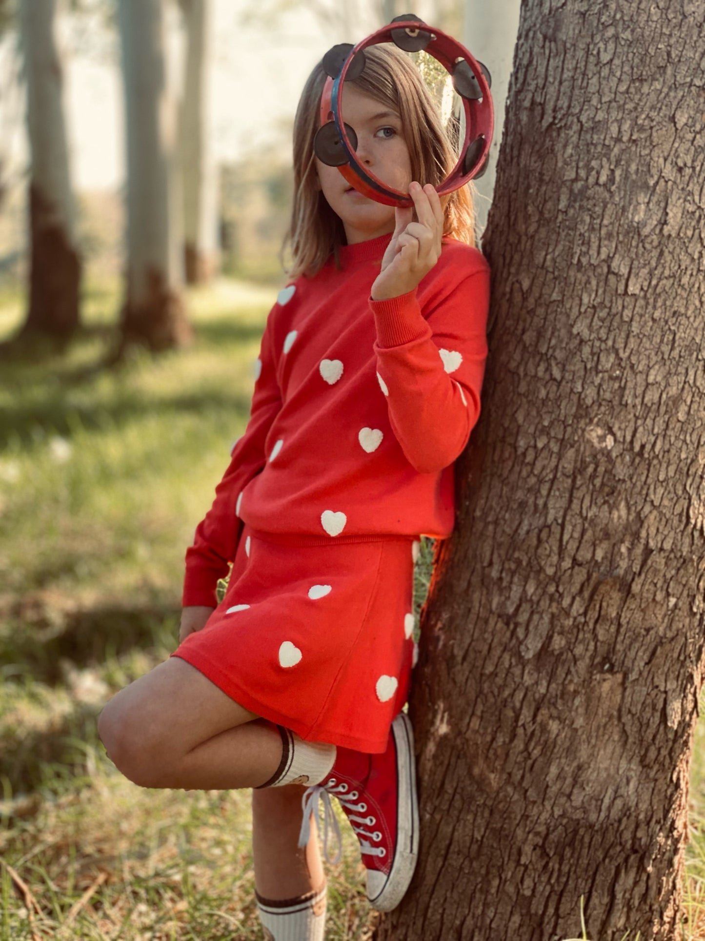HEART U KNIT SKIRT - PLAYetc