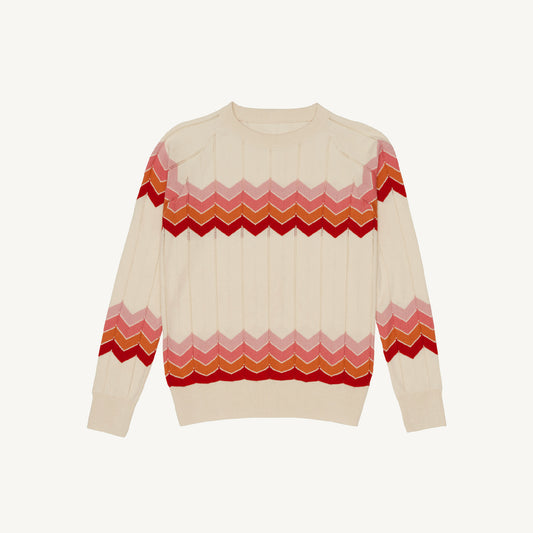 Chevron Knit - Cream