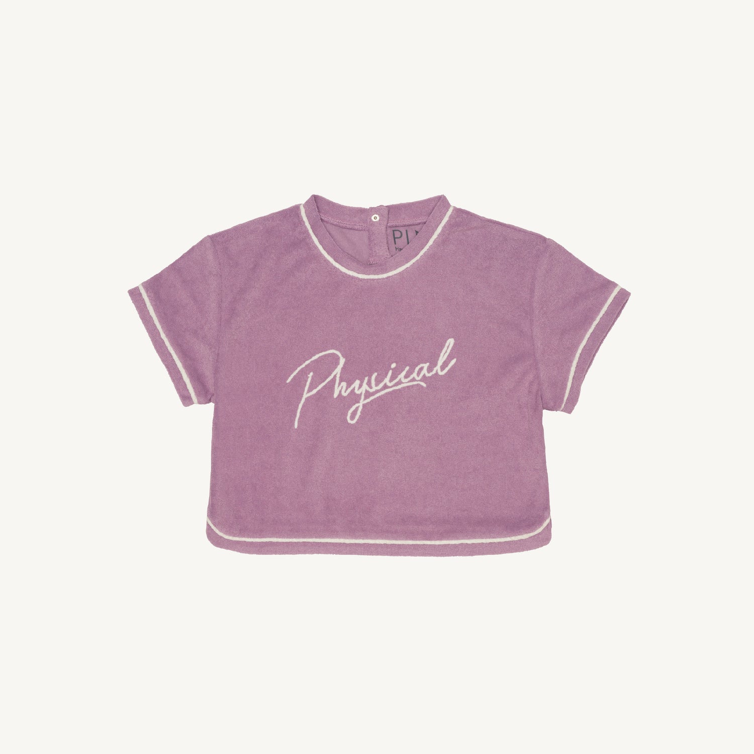 PLAY etc. Physical Lilac Purple Terry Towelling Crop Tee