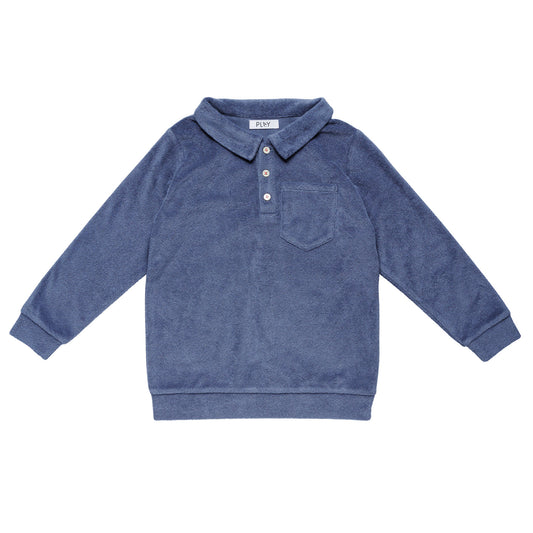 TERRY NICE POLO - VINTAGE BLUE - PLAYetc